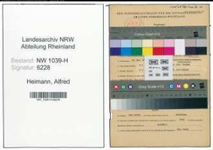 Entnazifizierung Alfred Heimann , geb. 28.05.1914 ()