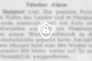 Falscher Alarm