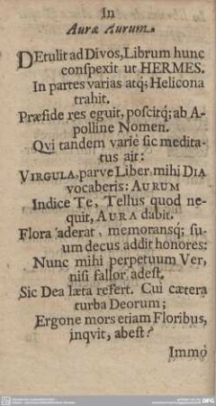 In Aurae Aurum.