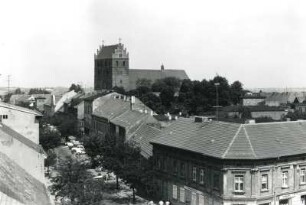 Angermünde. Blick zur Stadtkirche St. Marien von West