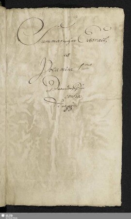 Summarischer Extract aus allen VIII. Vol.