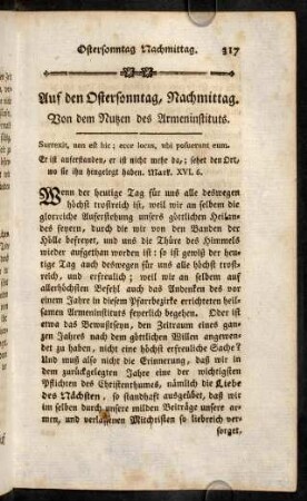 317-326, Auf den Ostersonntag, Nachmittag.
