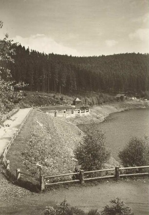 Scheibe-Alsbach, Staudamm der Schwarza