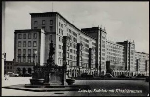 Leipzig, Roßplatz mit Mägdebrunnen