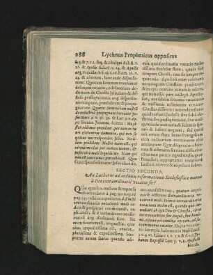 Sectio Secunda. An Lutherus ad arduum reformationis Ecclesiasticae munus a Deo extraordinarie vocatus sit?