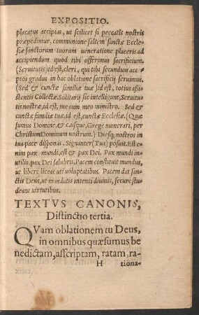 Textus Canonis, Distinctio tertia.
