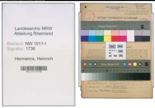 Entnazifizierung Heinrich Hermanns , geb. 07.06.1915 (Gastwirt)
