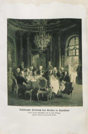 Tafelrunde Friedrich des Großen in Sanssouci