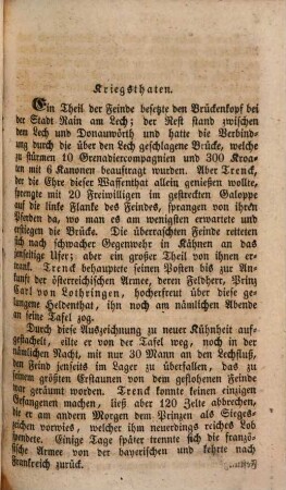 Franz Seraph Freiherr von der Trenck, Oberst der furchtbaren Panduren, dieser Räuber, Mörder und Mordbrenner, der Schrecken der Bayern und Franzosen, ein Ungeheuer seiner Zeit : eine wahre Gräuelgeschichte, 2