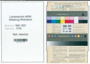 Entnazifizierung Heinrich Te Reh, geb. 09.07.1884 (Geschaeftsfuehrer)