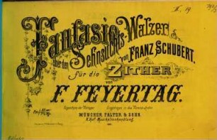 Fantasie über den Sehnsuchtswalzer von Franz Schubert : für die Zither