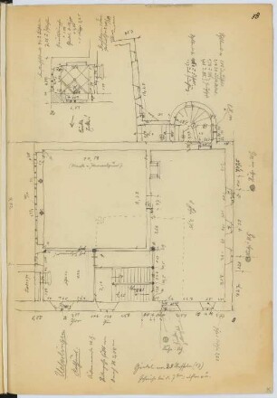 Rathaus, Überlingen: Grundriss (aus: Skizzen- und Fotoalbum 15)