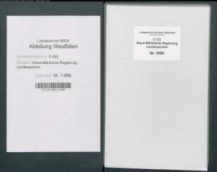 Edikte für Behörden und Gerichte im Herzogtum Kleve und in der Grafschaft Mark, Bd. 2 Provenienz: Stadtgericht Unna