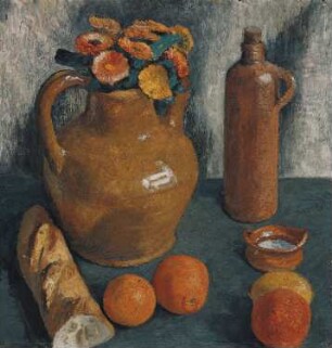 Stillleben mit Krug und Flasche