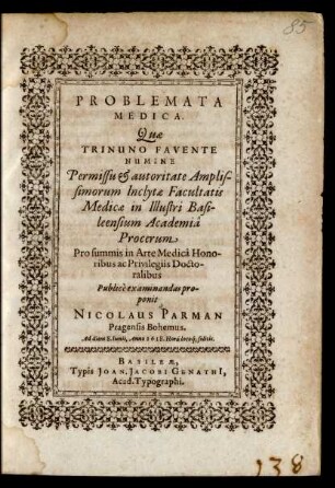 Problemata Medica