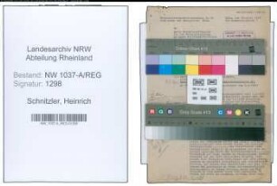 Entnazifizierung Heinrich Schnitzler , geb. 26.12.1903 (Amtsgerichtsrat)