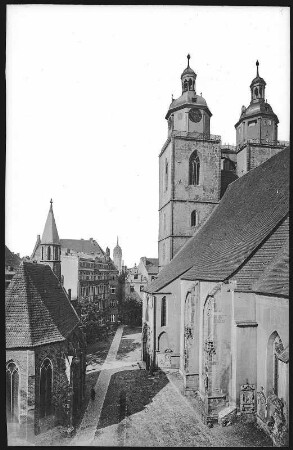 Wittenberg. Stadtkirche und Kapelle
