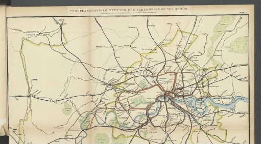 Tafel 5. Fahrplanmässiger Verkehr der Personenzüge in London.