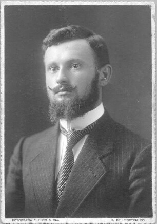 Porträt Ernst Otto Gerhardt. F. Bixio & Cia., B. de Irigoyen 185, Buenos Aires