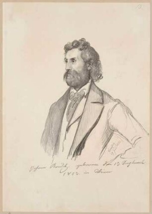 Bildnis Kreutz, Johann (1803-1881), Maler, Graphiker