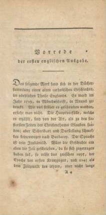 Vorrede der ersten englischen Ausgabe