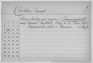 Beckher, Daniel - Beckmann, Johann Christoph [Becmann, Johann Christoph]