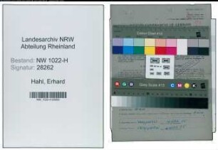 Entnazifizierung Erhard Hahl , geb. 13.09.1905 (Maurermeister)