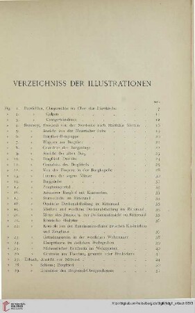Verzeichnis der Illustrationen