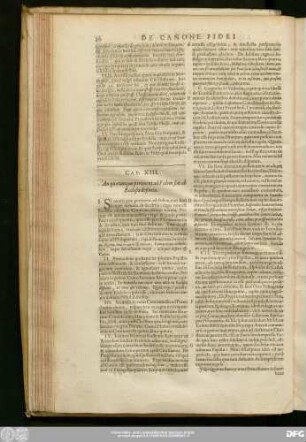 Cap. XIII. An quaecunque pertinent ad Fidem sint ab Ecclesia definita.