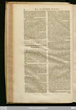 Cap. XIII. An quaecunque pertinent ad Fidem sint ab Ecclesia definita.