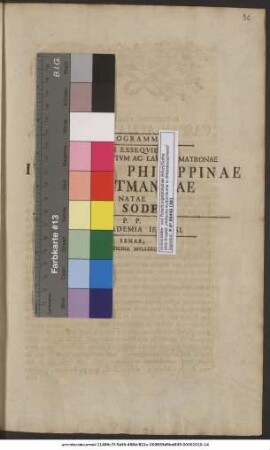 Programma In Exseqviis Maximarvm Virtvtvm Ac Lavdvm Matronae Ivlianae Philippinae Travtmanniae Natae Von Soden P. P. In Academia Ienensi