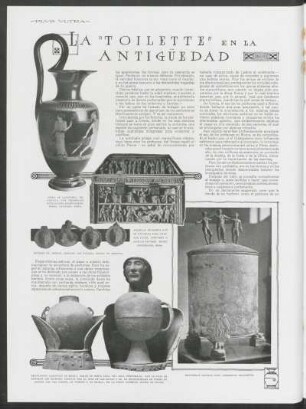 La "toilette" en la antigüedad : Roma, 1918
