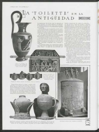 La "toilette" en la antigüedad : Roma, 1918