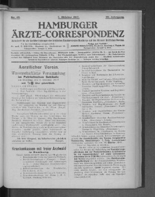 Aerztlicher Verein.