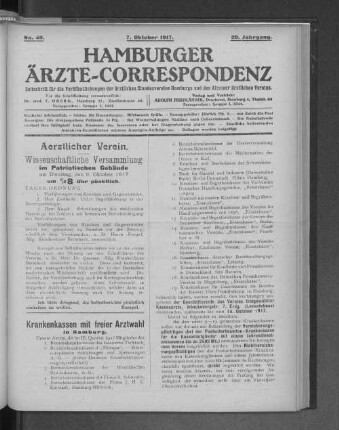 Aerztlicher Verein.