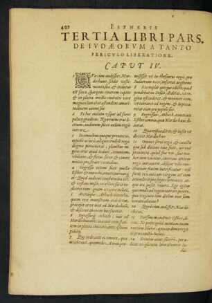 Tertia Libri Pars, De Iudaeorum A Tanto Periculo Liberatione.