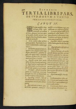 Tertia Libri Pars, De Iudaeorum A Tanto Periculo Liberatione.