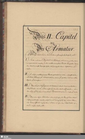 II.Capitel von Der Armatur.
