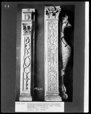 Gipsabgüsse von Pilastern, Holz, 1515/1560