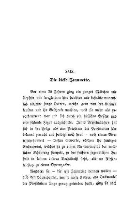 XXIX. Die dicke Jeannette