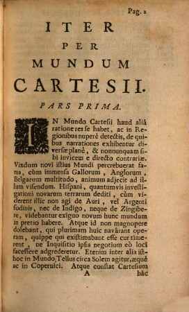 Iter per mundum Cartesii
