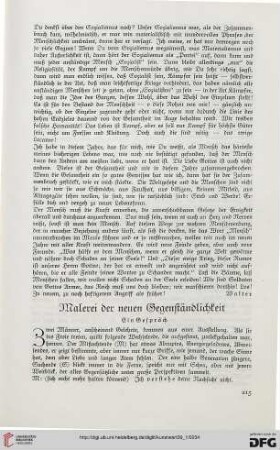 Malerei der neuen Gegenständlichkeit: ein Gespräch