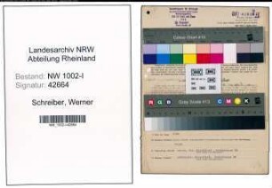 Entnazifizierung Werner Schreiber, geb. 06.06.1910 (Statistiker)