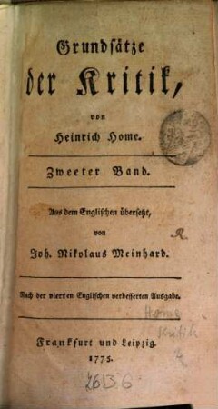 Grundsätze der Kritik, 2