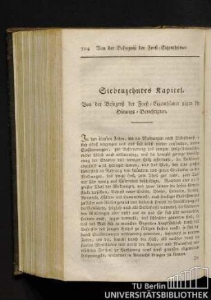 Siebenzehntes Kapitel. Von der Befugniß der Forst-Eigentümer gegen die Hütungs-Berechtigten.