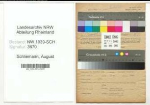 Entnazifizierung August Schliemann , geb. 26.11.1886 (Angestellter)