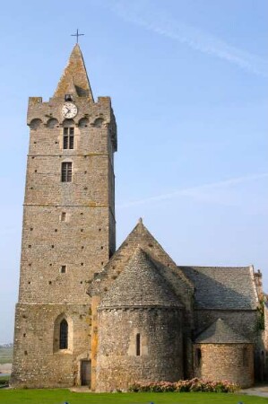 Frankreich. Basse Normandie. Manche. Portbail. Eglise Notre Dame. Früh romanisch 11 Jahrhundert
