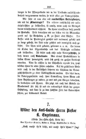 Wider den Anti-Guido Herrn Pastor K. Engelmann