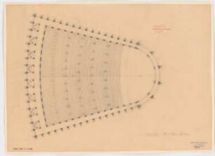 Festspielhaus »Schauburg«, Bad Berka: Grundriss Parkett 1:400 (Nachzeichnung)