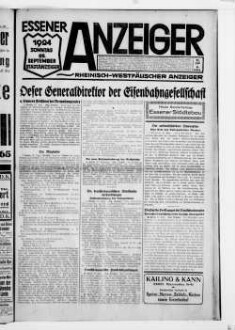 Essener Anzeiger. 1919-1940